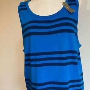 J Crew Tank Top in Ocean Stripe